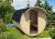 FinnTherm Fass-Sauna Finn inkl. Elektro-Ofen (6 kW) | unbehandelt – Gartensauna Außensauna