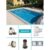 GFK Pool Set Smart 3,00m x 4,60m x 1,20m Standard 5mm Farbe: Atlantic Blue Super Komplettset Fertigpool Fertigbecken Poolset