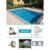 GFK Pool Smart 3,00m x 4,60m x 1,20m Standard 5mm Farbe: Grey Rock All Inklusive Set inkl. Schiebehalle Fertigpool Fertigbecken Poolset