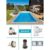 Keramik Pool Set Ametyst 3,14m x 6,18m x 1,40m Farbe: Sand Beach Super Komplettset Poolset Keramikpool Keramikbecken