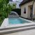 Swimming Pool für den Garten – 320x600cm – mit 2 Treppen – Komplettset – Glas-Verbundbecken – Ahunui Türkis
